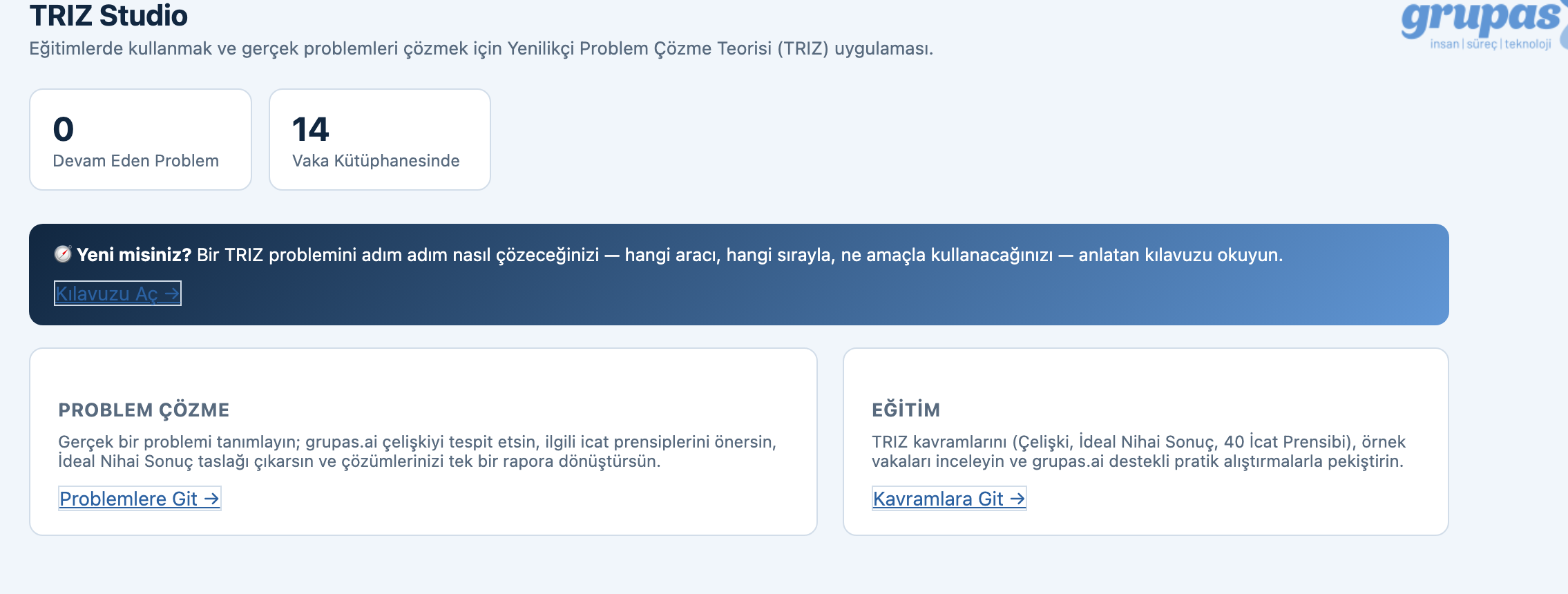 TRIZ — Panele girin